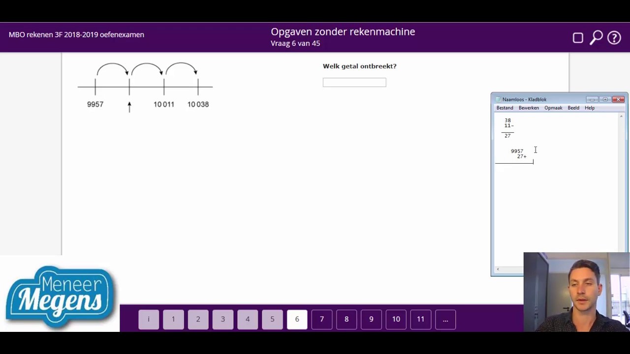 Examentraining Rekenen 3F: Examen 18/19 deel 1 (1-8) - YouTube - Rekenen Mbo Niveau 4 3f