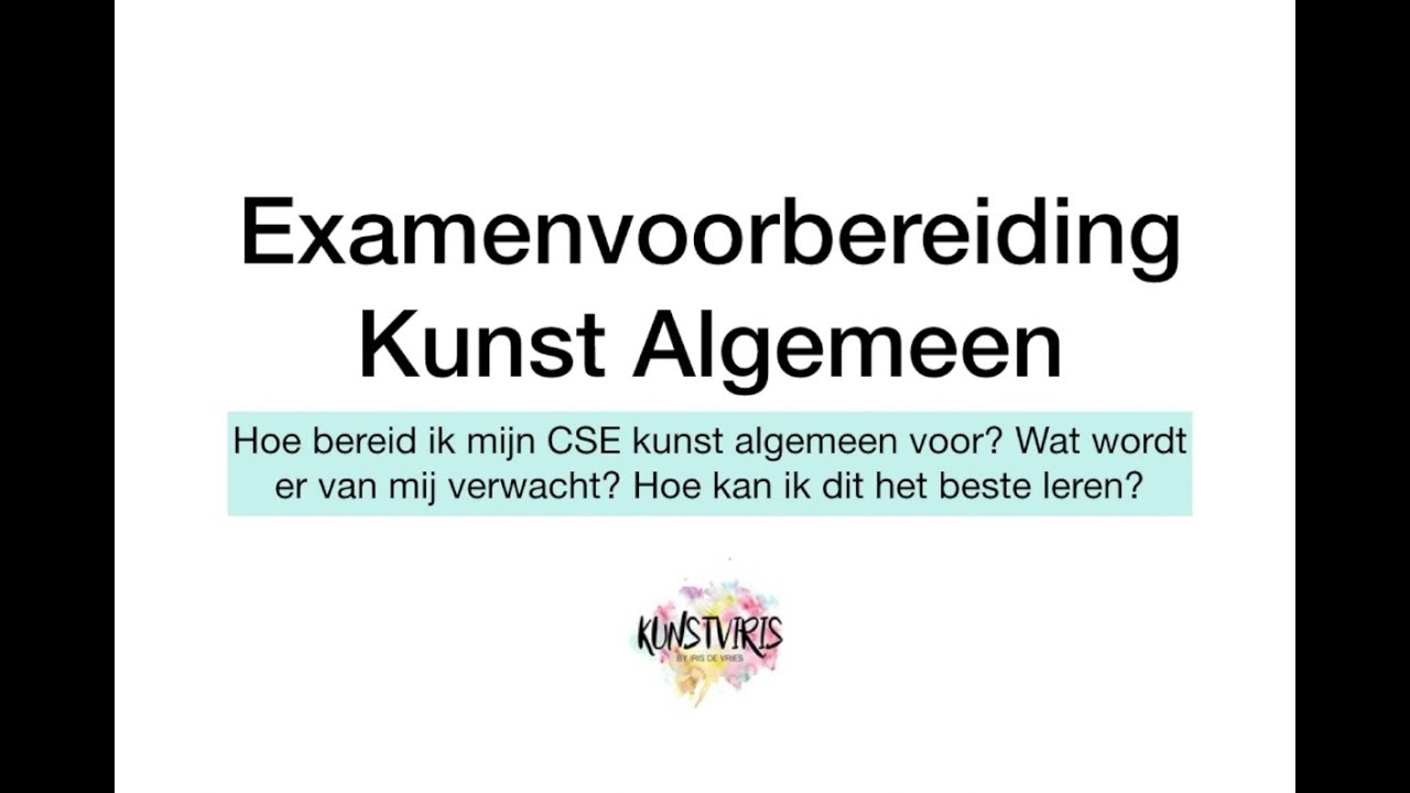 Examenvoorbereiding Kunst Algemeen HAVO - YouTube - Syllabus Kunst Algemeen Havo 2024