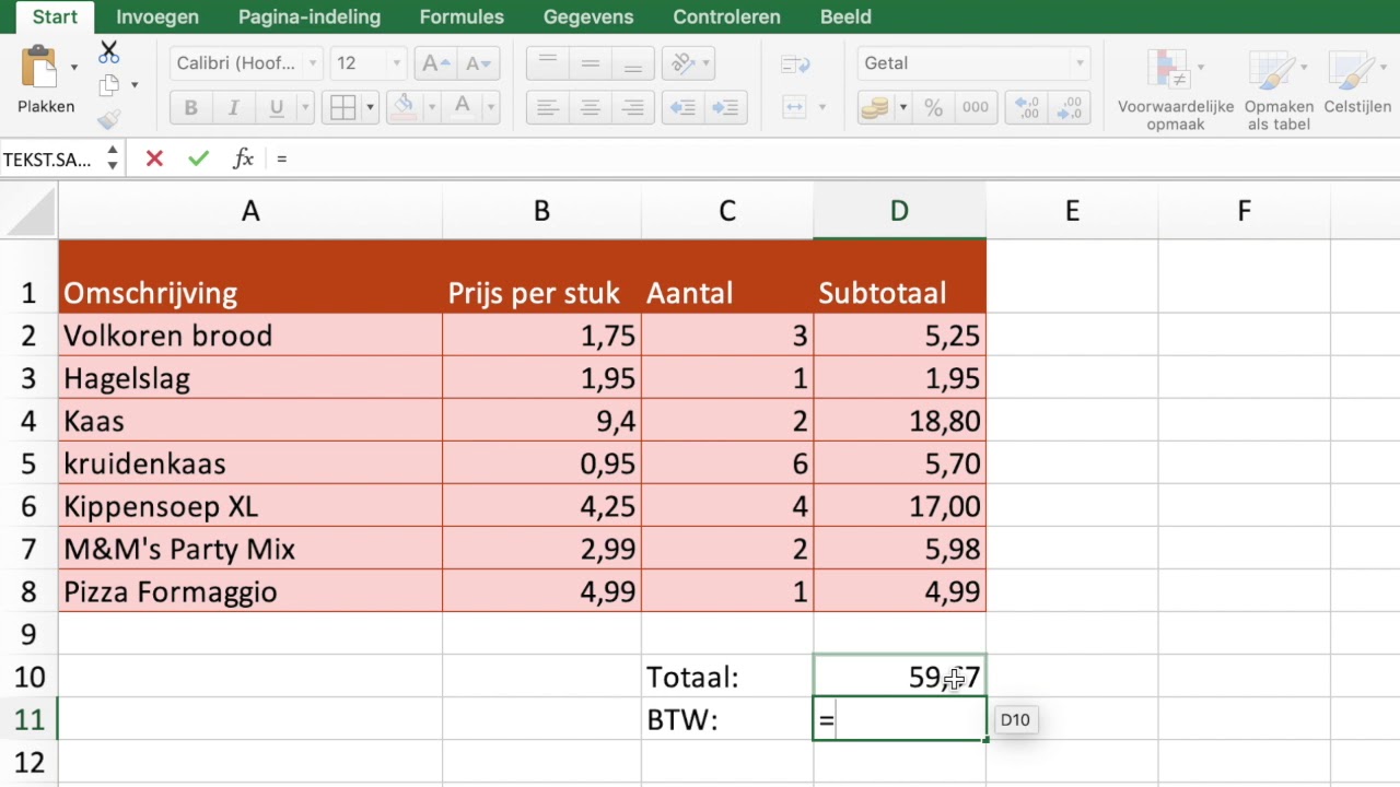 Btw Uit Bedrag Halen Calculator