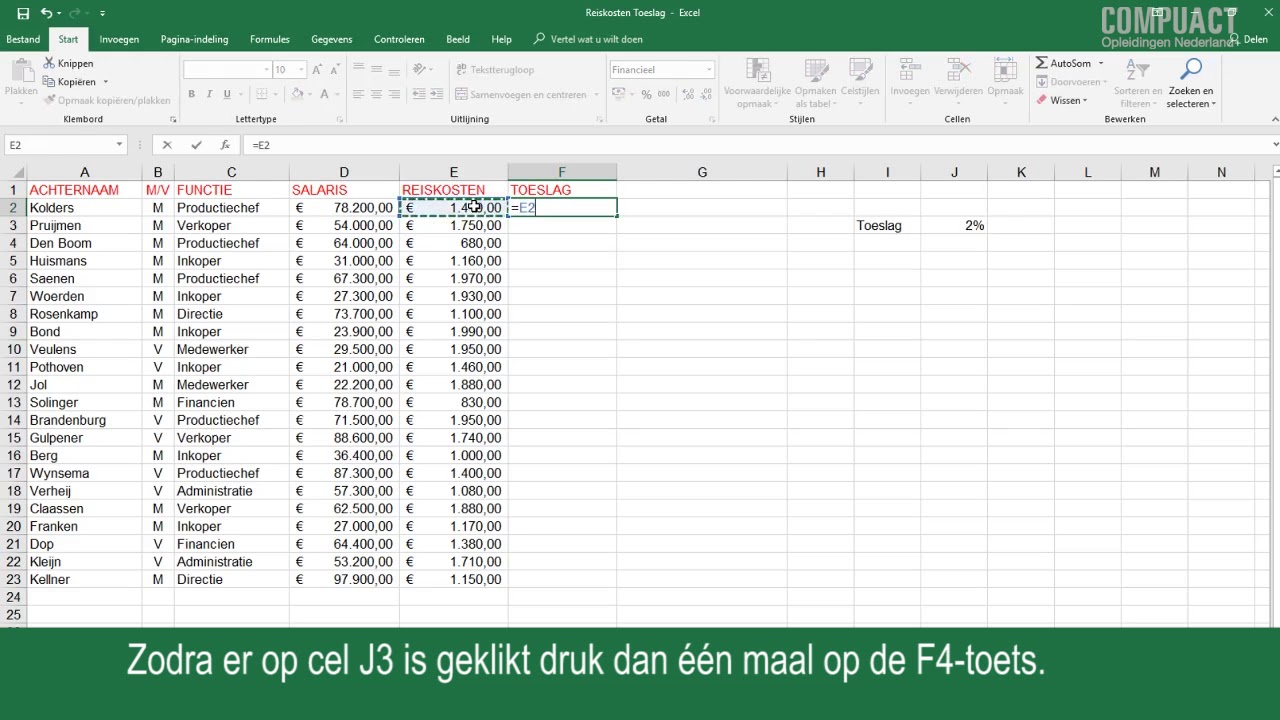 Excel percentage berekenen - YouTube - Hoe Bereken Je Het Verschil In Procenten