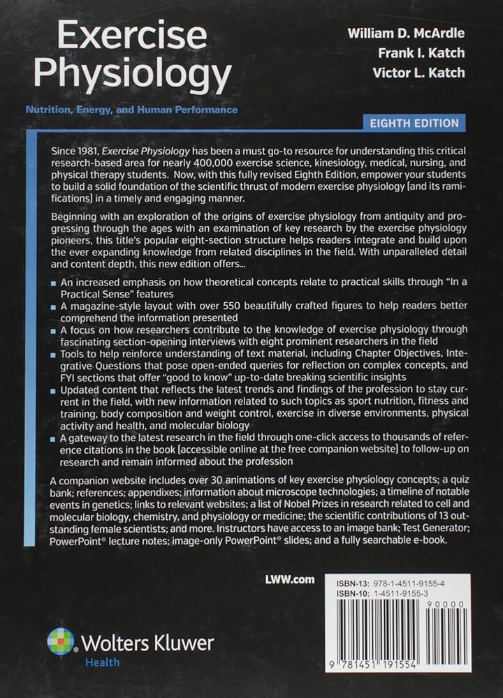 Exercise Physiology Nutrition Energy And Human Performance