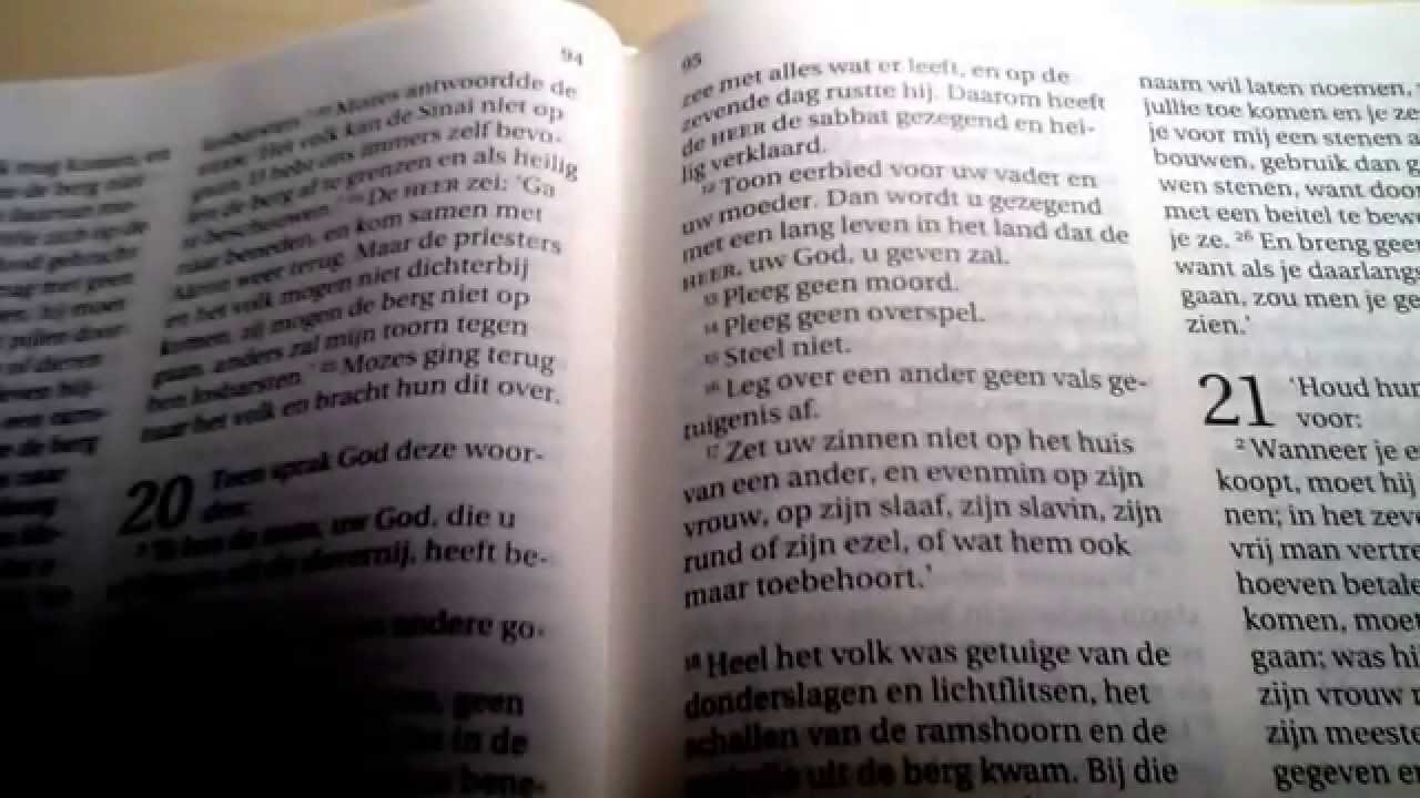 Exodus 20 - De tien geboden - YouTube - Hoeveel Verzen Heeft De Bijbel
