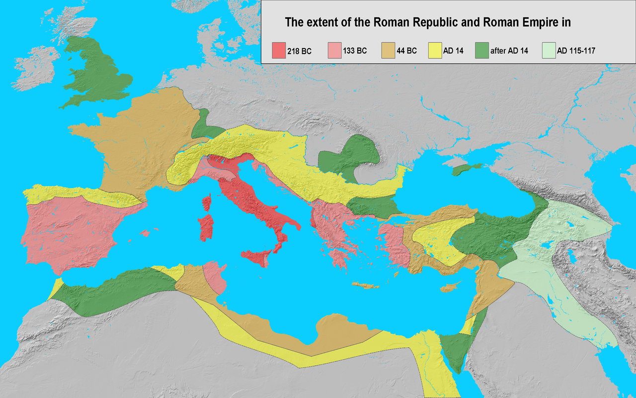 Hoe Groot Is Het Romeinse Rijk