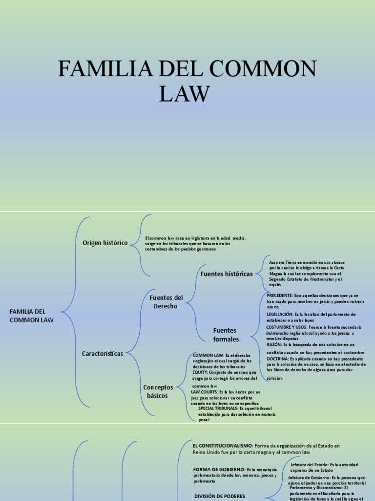 Familia Del Common Law-1 | PDF | Juez | Ley común - Common Law En Civil Law