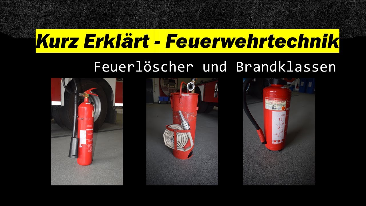 Feuerlöscher und die Brandklassen "Kurz Erklärt - Feuerwehrtechnik - Branden Worden Ingedeeld In Brandklassen. Deze Klassen Houden Rekening Met