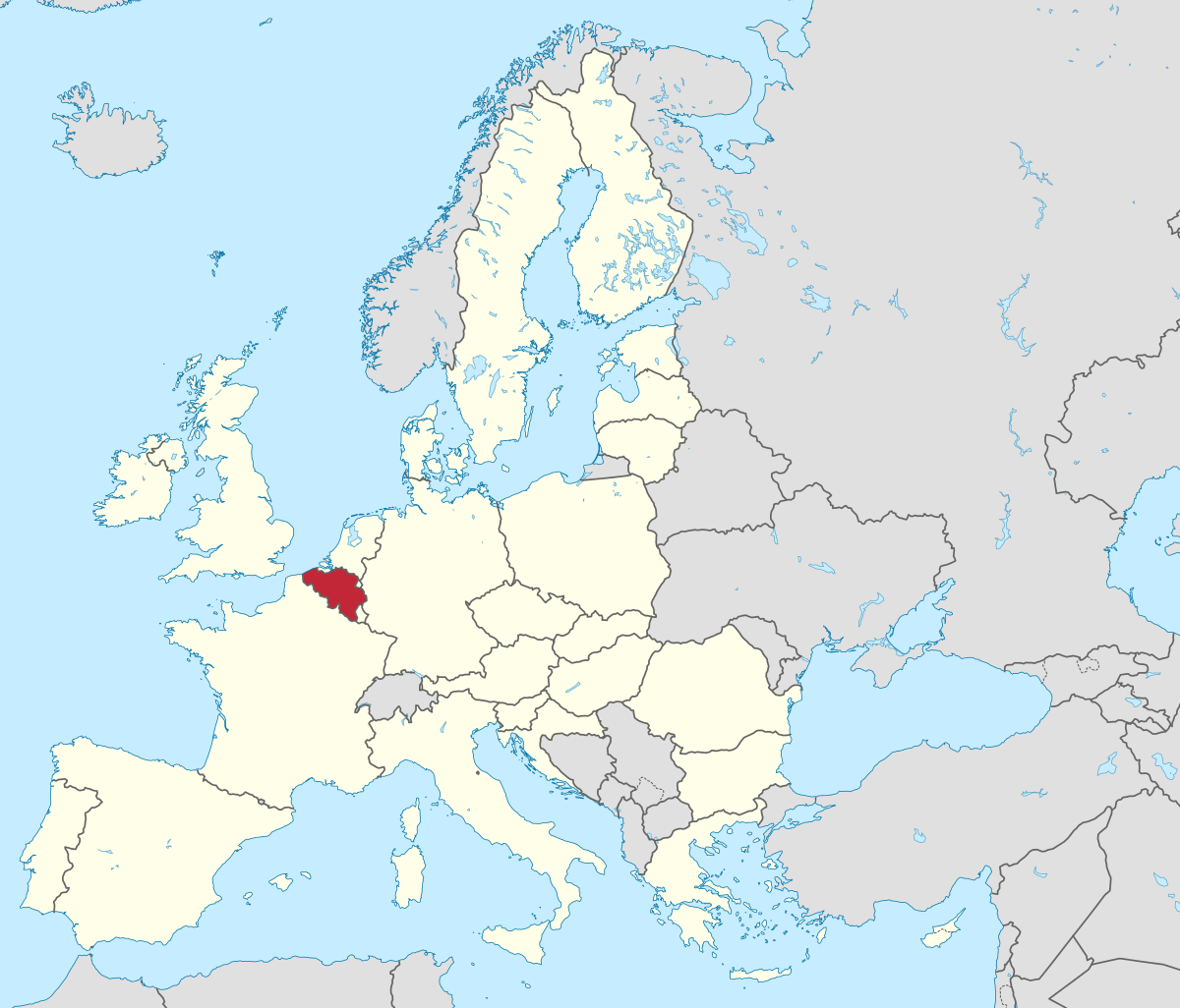 File:Belgium in European Union (-rivers -mini map).svg - Wikimedia Commons - Hoeveel Groter Dan Nederland Is Zweden