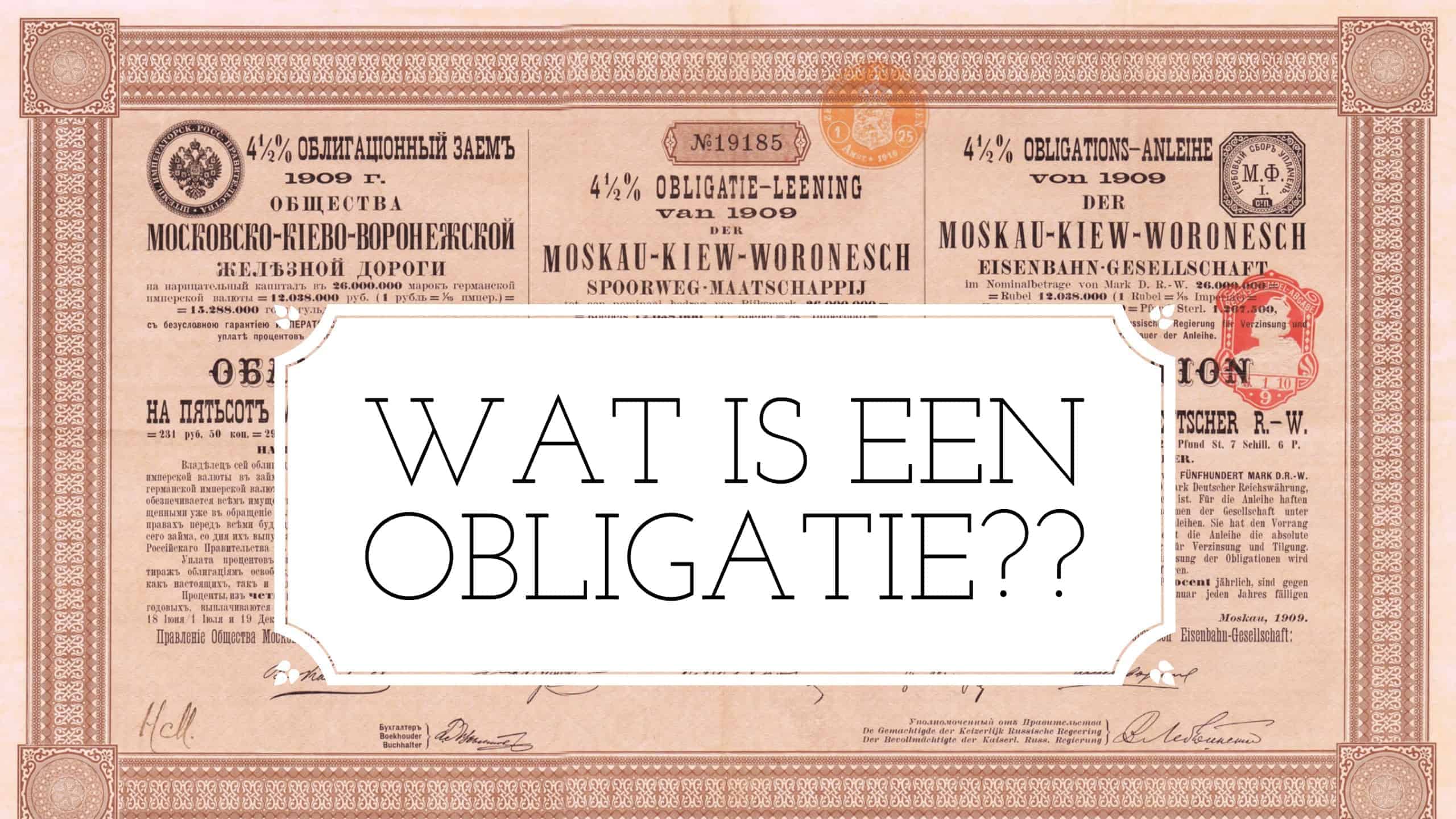 Finance Monkey – Beleggen en financiële onafhankelijkheid - Wat Zijn Obligaties En Hoe Werkt Het