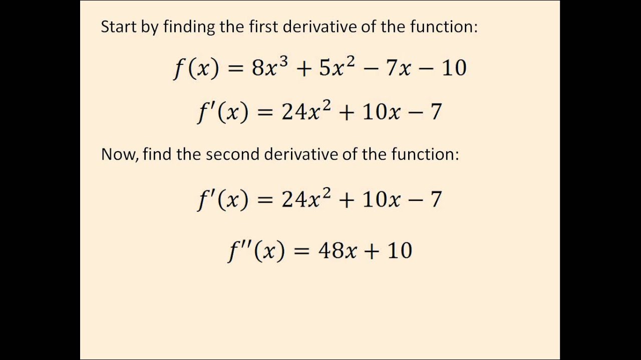 Finding Inflection Points - YouTube - How Do You Find Inflection Points