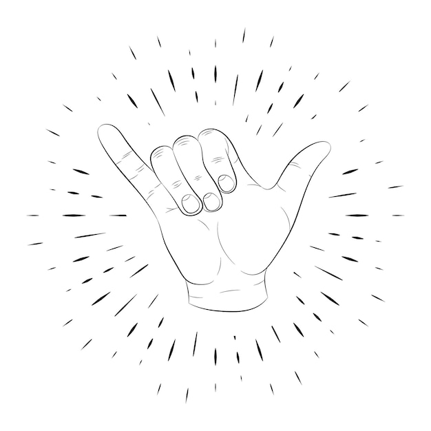 Finger of god Vectors & Illustrations for Free Download | Freepik - Betekenis Handgebaar Duim En Pink