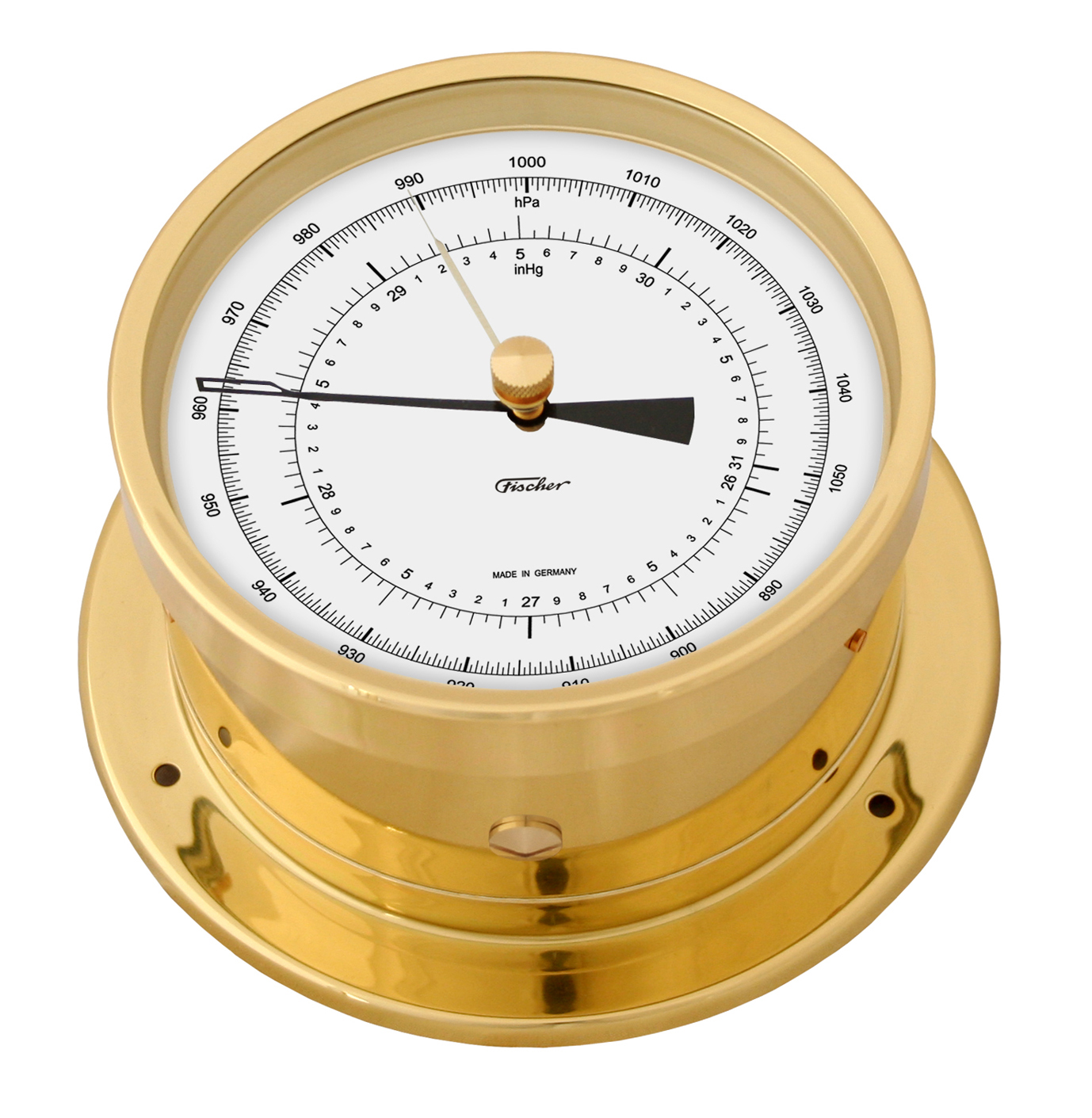 Fischer Precision Aneroid Barometer - Barometer Kwik En Vloeistof Door Elkaar