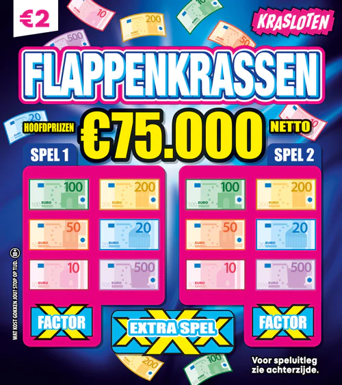 Flappen Krassen kraslot | Casino.nl - Flappen Krassen Extra Spel Symbool