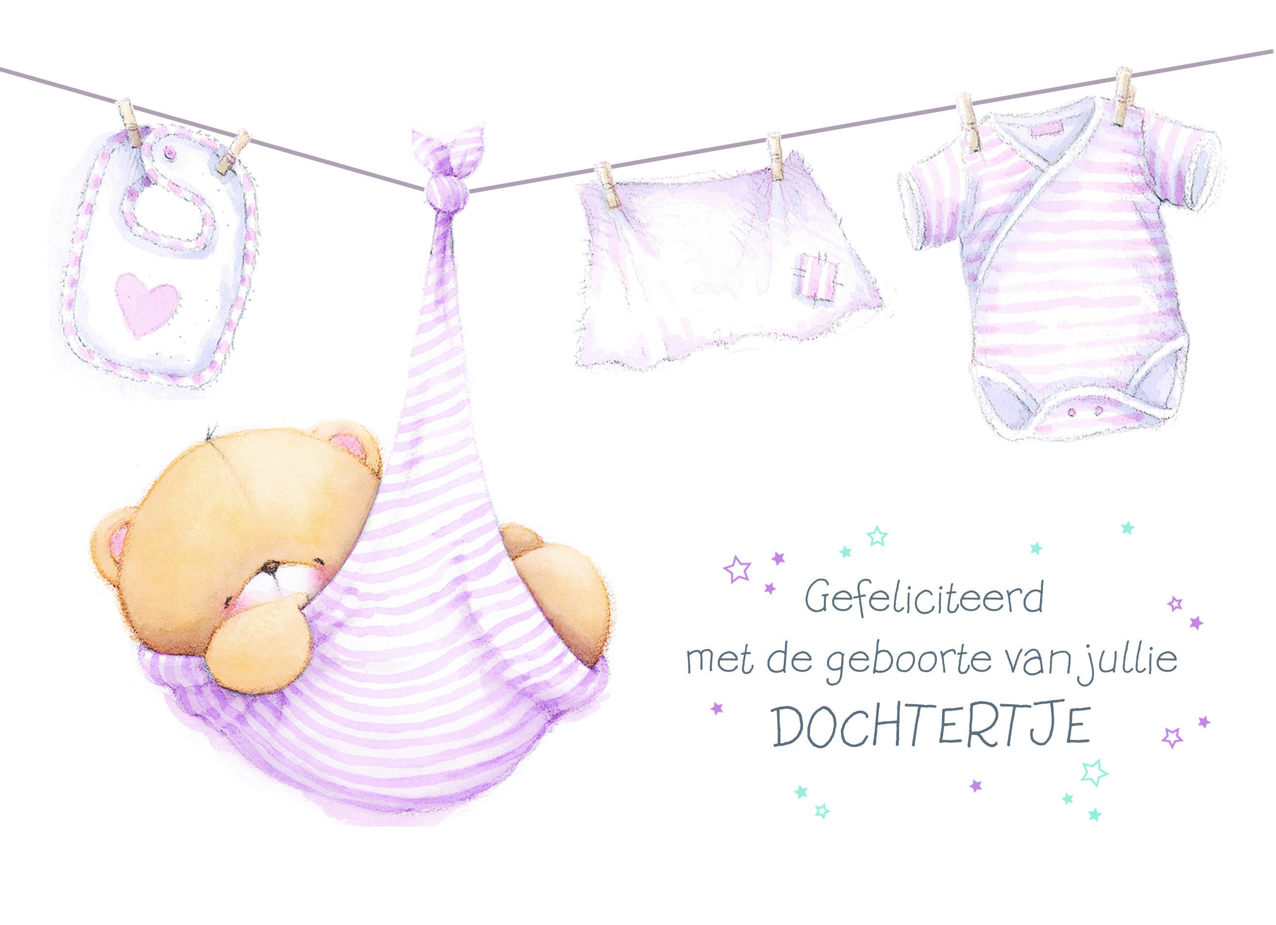 Forever friends gefeliciteerd met de geboorte van jullie dochtertje - Dit Diertje Wordt Geboren En Gaat Meteen Aan Het Werk