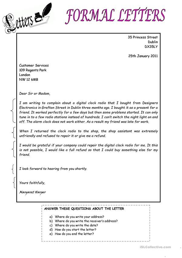 How Can We Write A Formal Letter