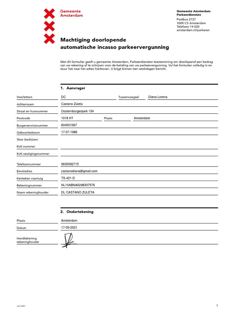 Formulier Rekening En Verantwoording Downloaden