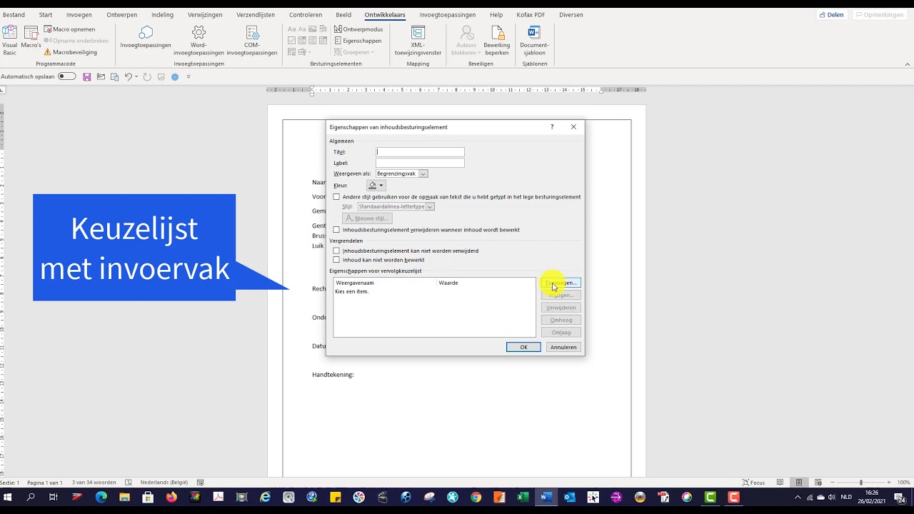 Formulieren maken in word met invulbare velden en digitaal ondertekenen - Hoe Schrijf Je Een Annotatie