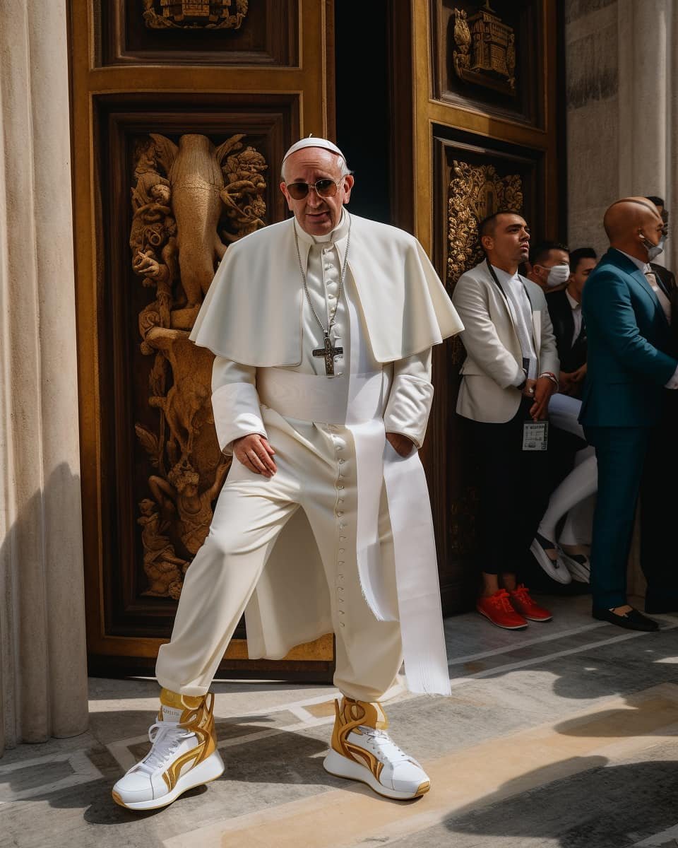 Fotografía viral del Papa con una chaqueta blanca demuestra el poder de - Papa Blanca Frans De Wit