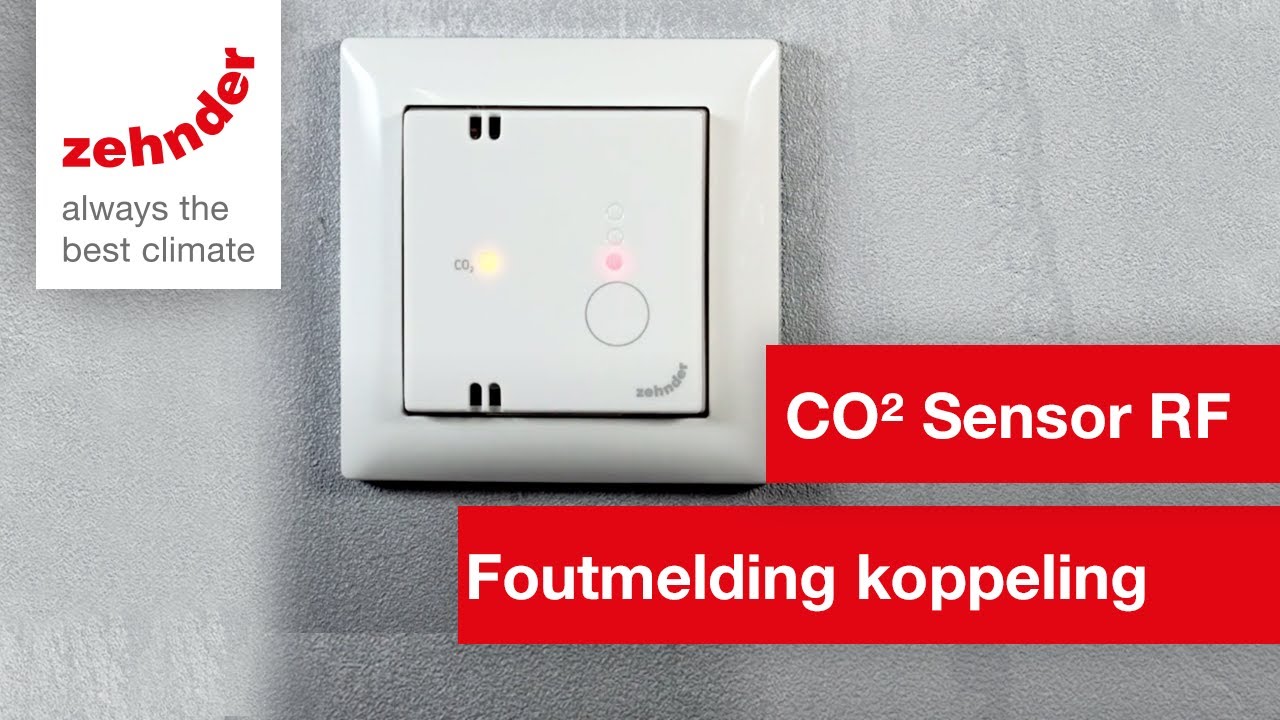 Zehnder Co2 Sensor Rood Lampje