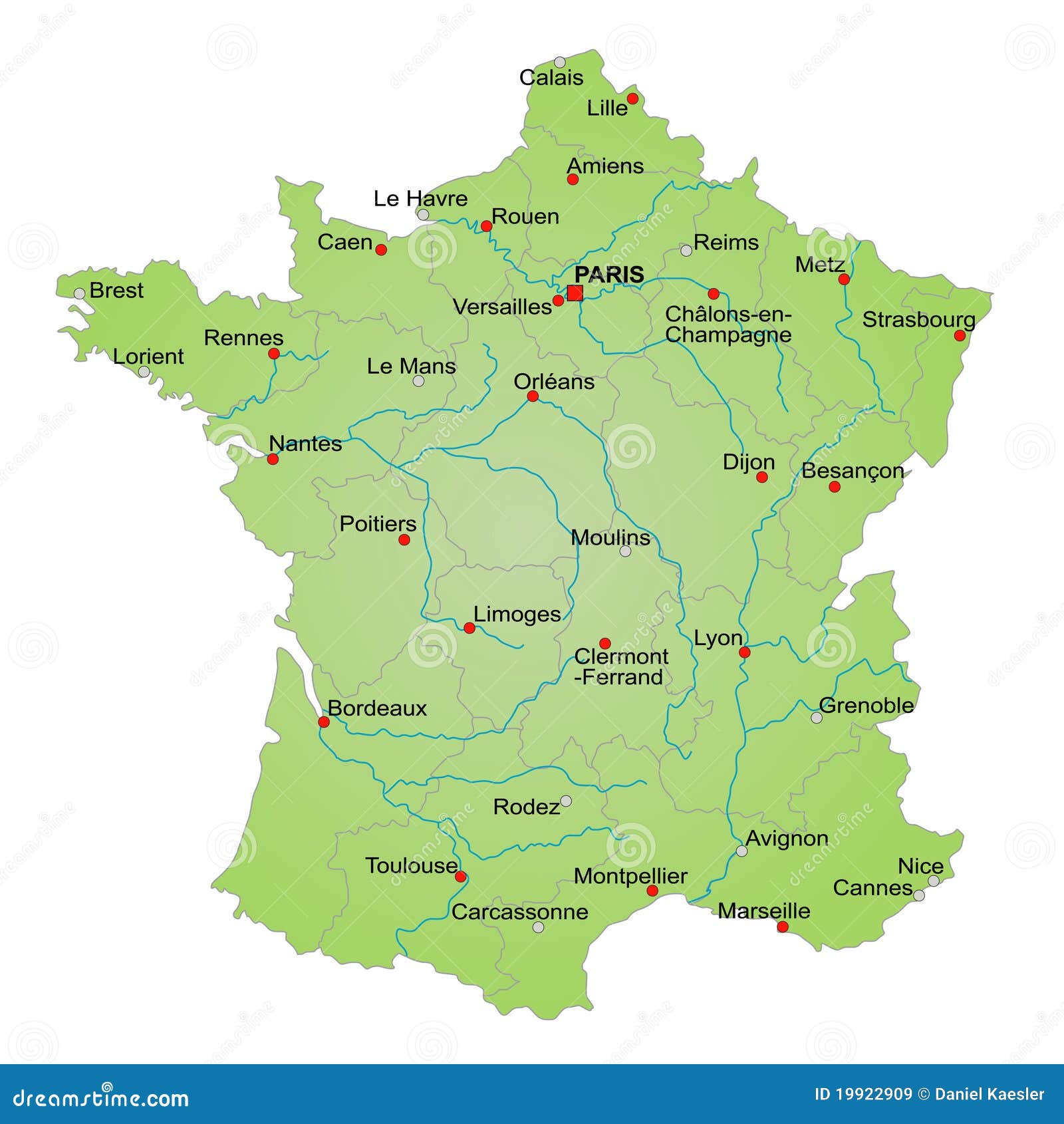 Frankrijk Kaart Geografische - Hoeveel Groter Is Frankrijk Dan Nederland