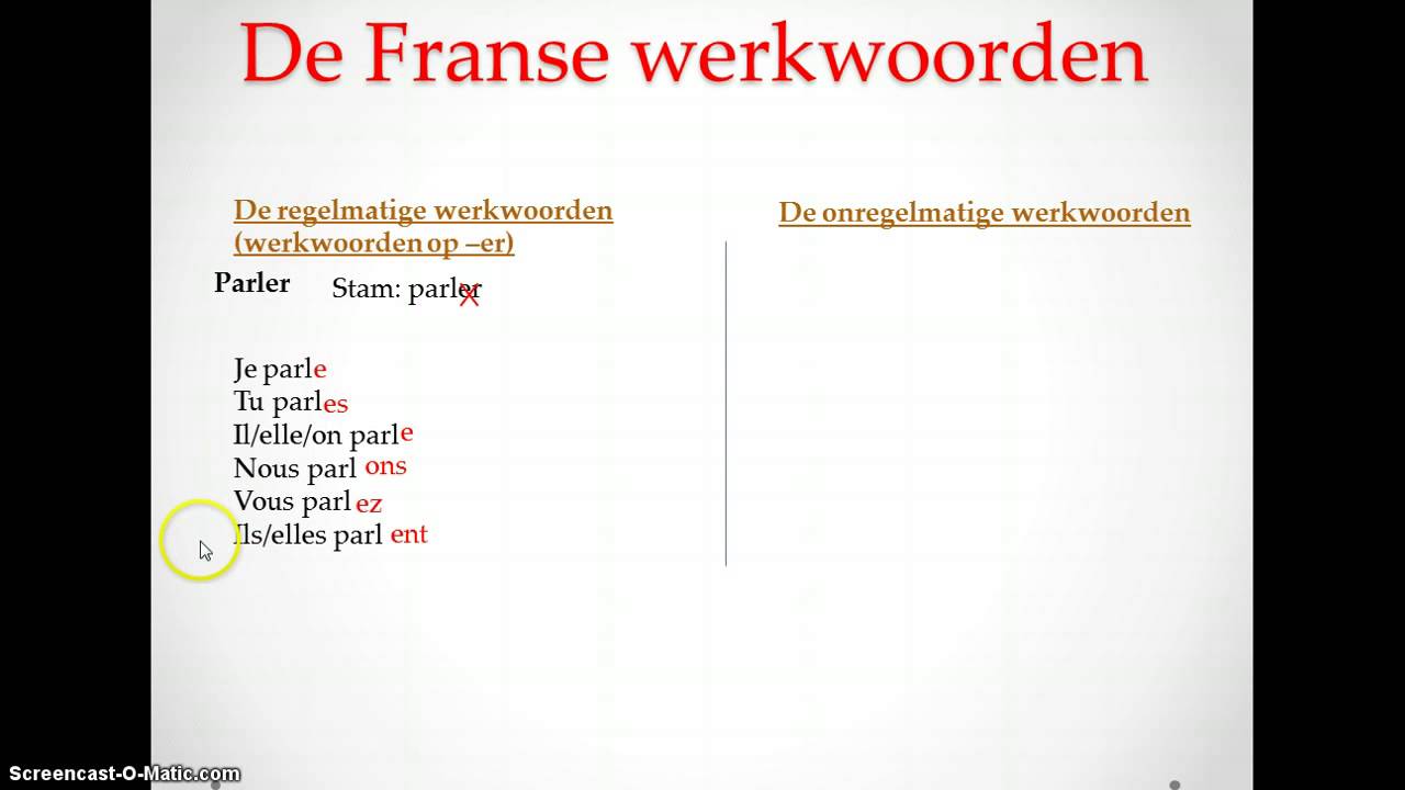 franse werkwoorden - YouTube - Vertalen In Het Frans Zinnen