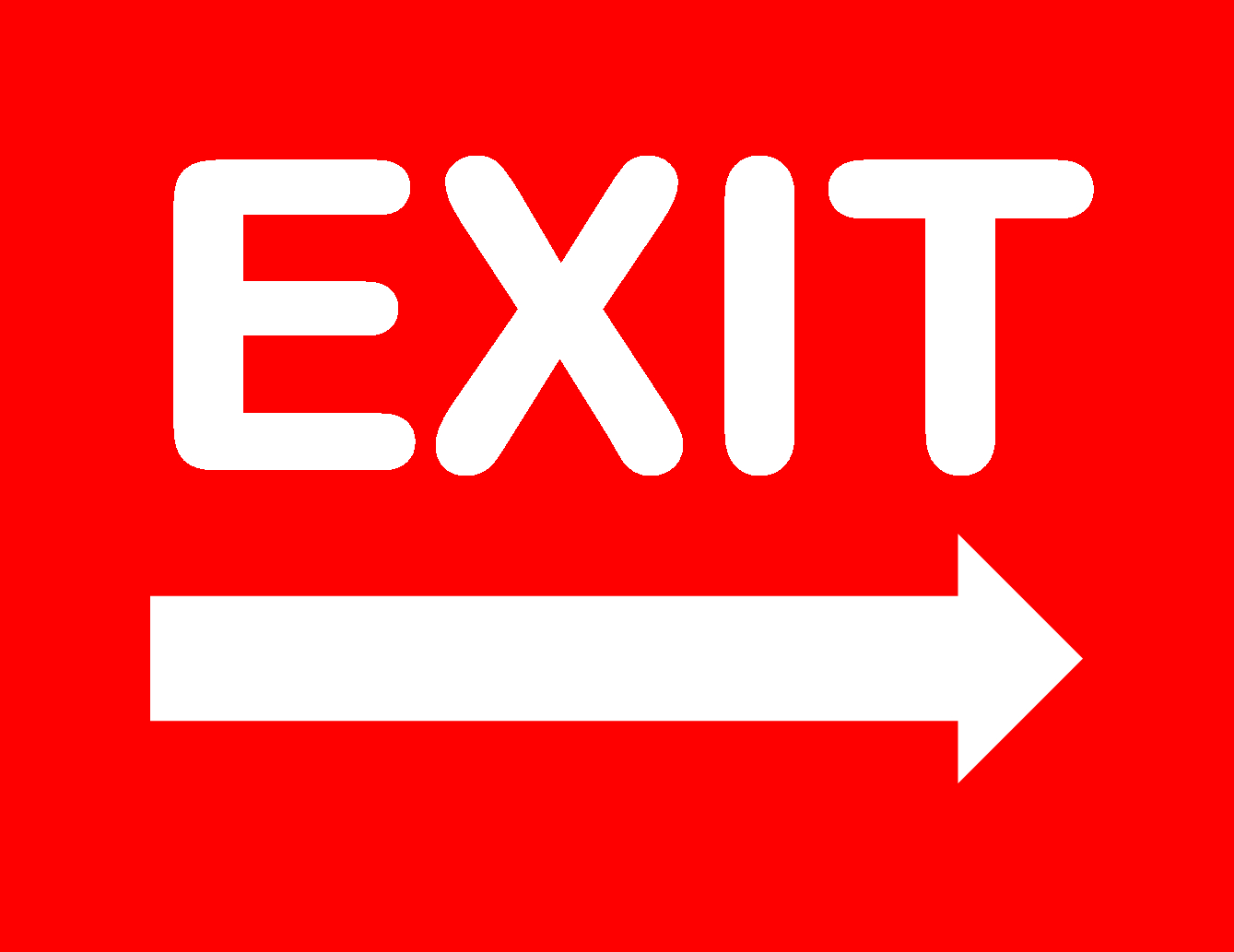 Free Printable Exit Signs With Arrow - Free Printable - Exit Mel Wallis De Vries Samenvatting