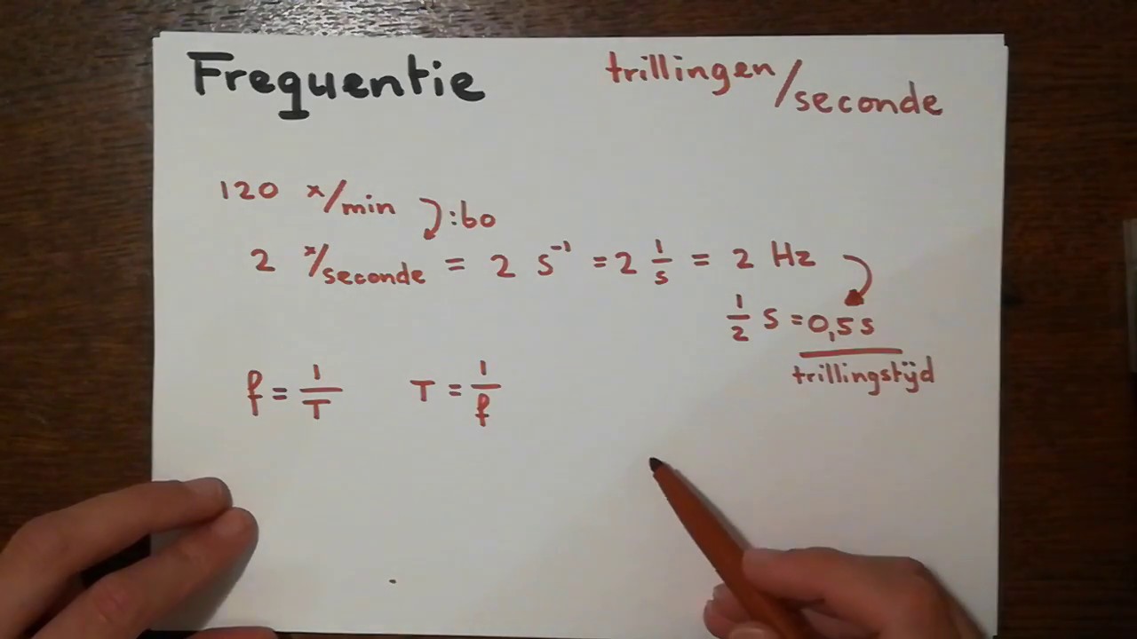Frequentie en trillingstijd - YouTube - Hoe Bereken Je De Trillingstijd