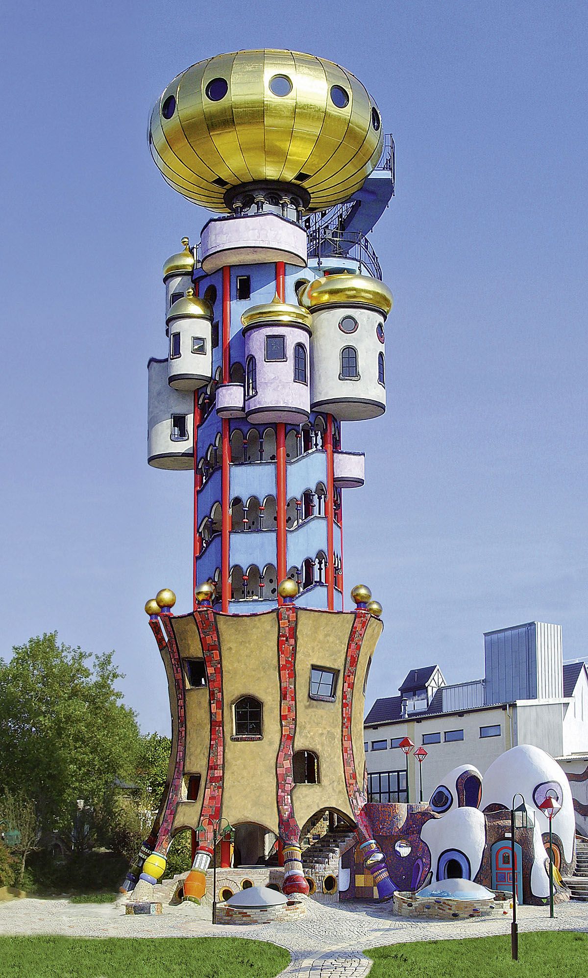 Constructies Ontworpen Door Friedensreich Hundertwasser