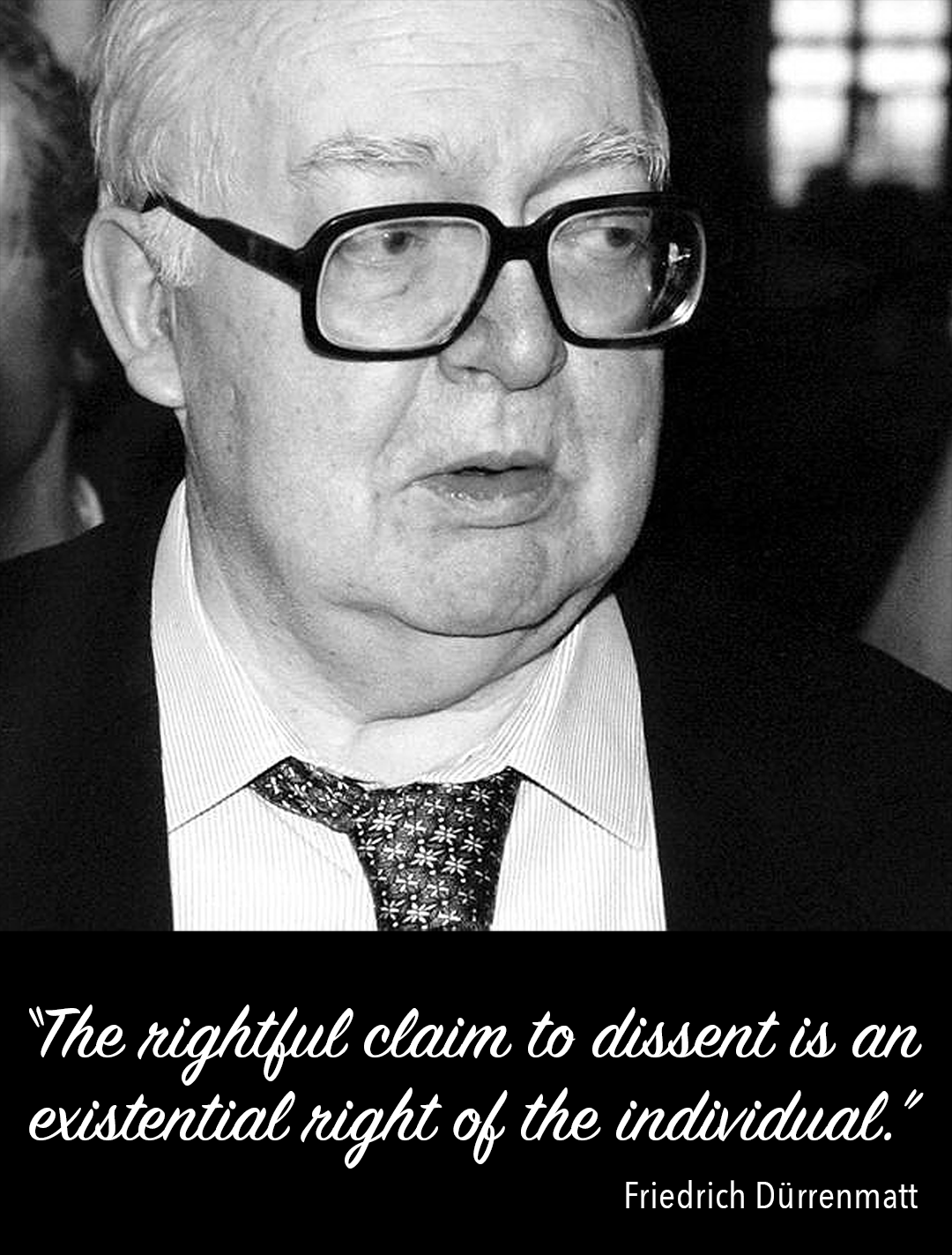 Friedrich Dürrenmatt on Dissent | Writer, Author, Literature - Het Gebeurde Op Klaarlichte Dag Friedrich Dürrenmatt