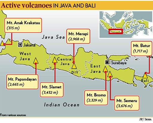 From Where I am.........Kuala Lumpur: Mount Bromo eruption, map, video - Waar Ligt De Merapi Vulkaan Op Java