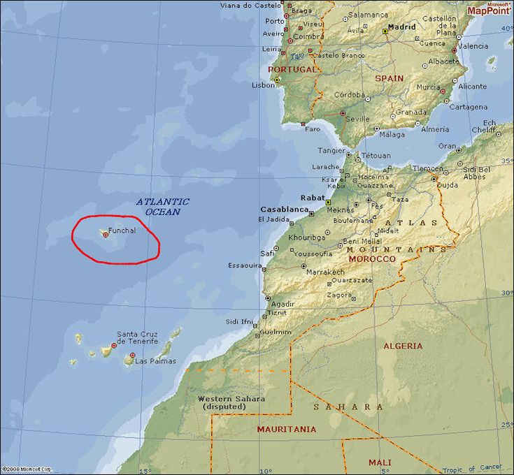 Waar Ligt Madeira Op De Kaart