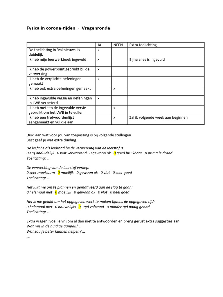 Fysica Vragenlijst | PDF - Scid 5 P Vragenlijst Pdf