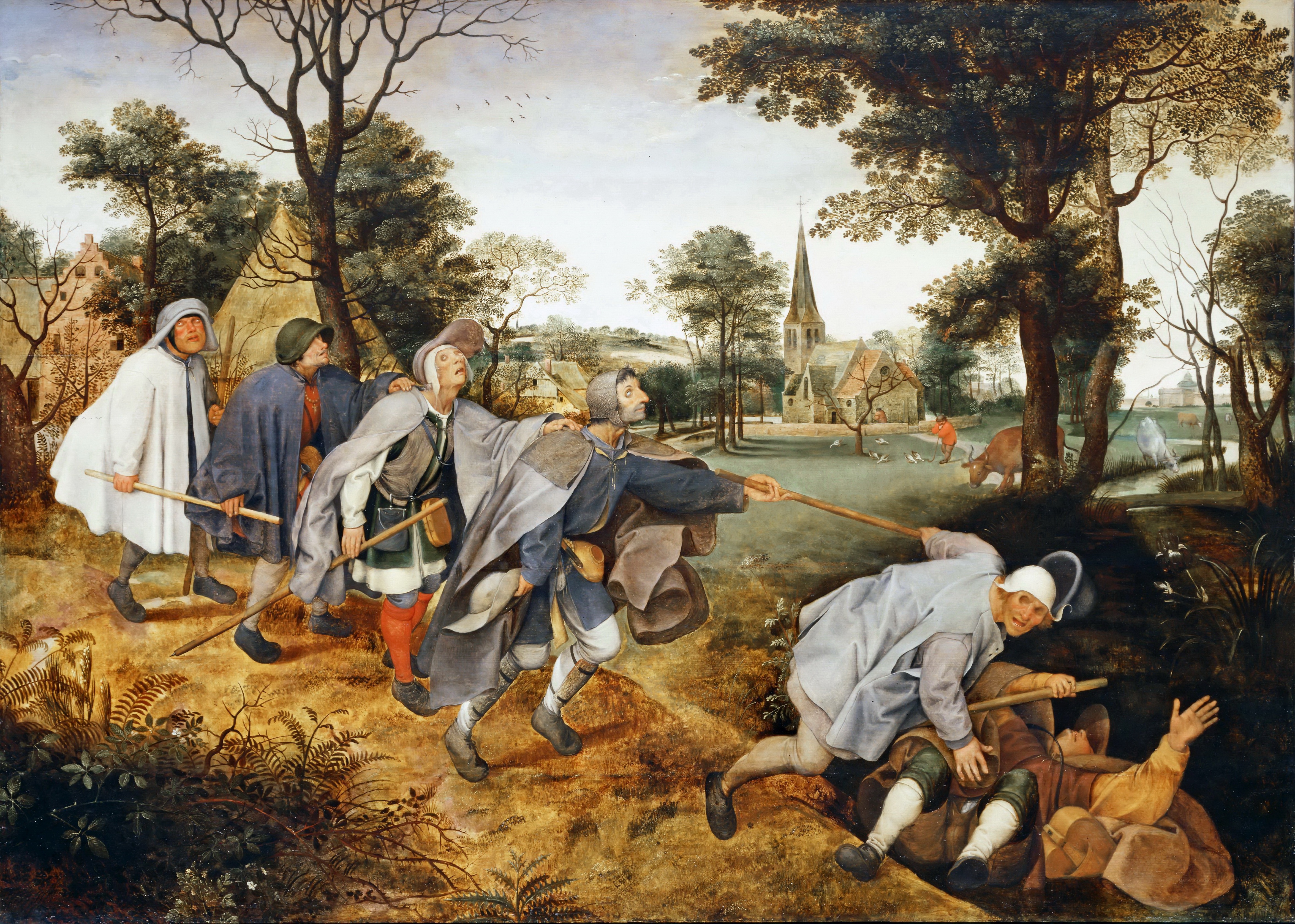 Gandalf's Gallery: Pieter Brueghel the Elder - The Blind Leading the Blind - Kunstwerken Van Pieter Bruegel De Oude