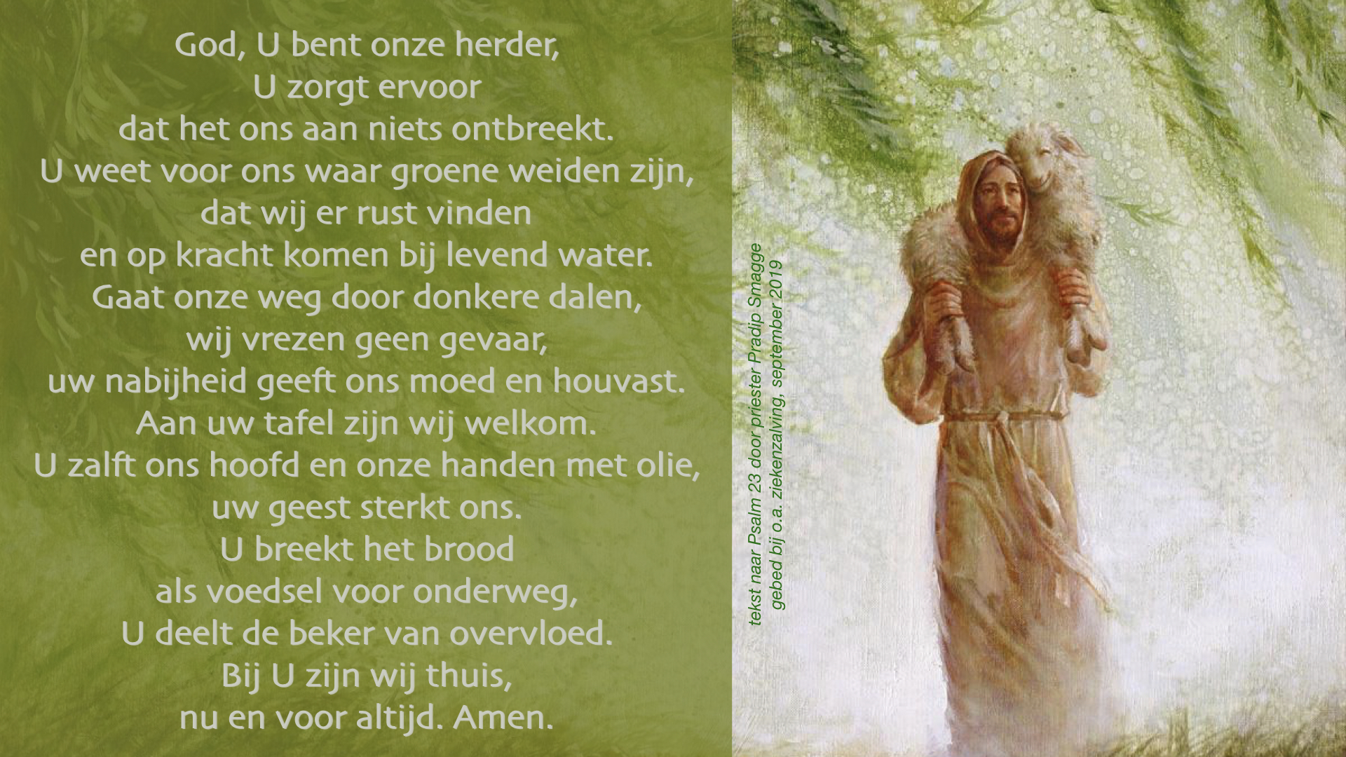 Gebed Psalm 23 - Priester Pradip - Gebed Om Hulp Van God