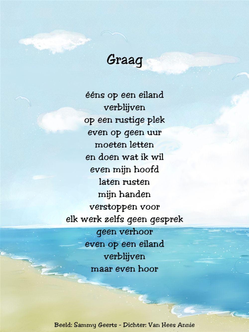 Gedichten & Poëzie - Tekst Op Een Onbewoond Eiland