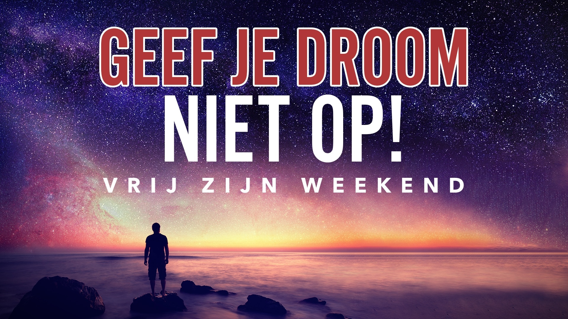 Geef je droom niet op - complete set (Vrij Zijn Weekend) - Droom Vallen En Wakker Schrikken