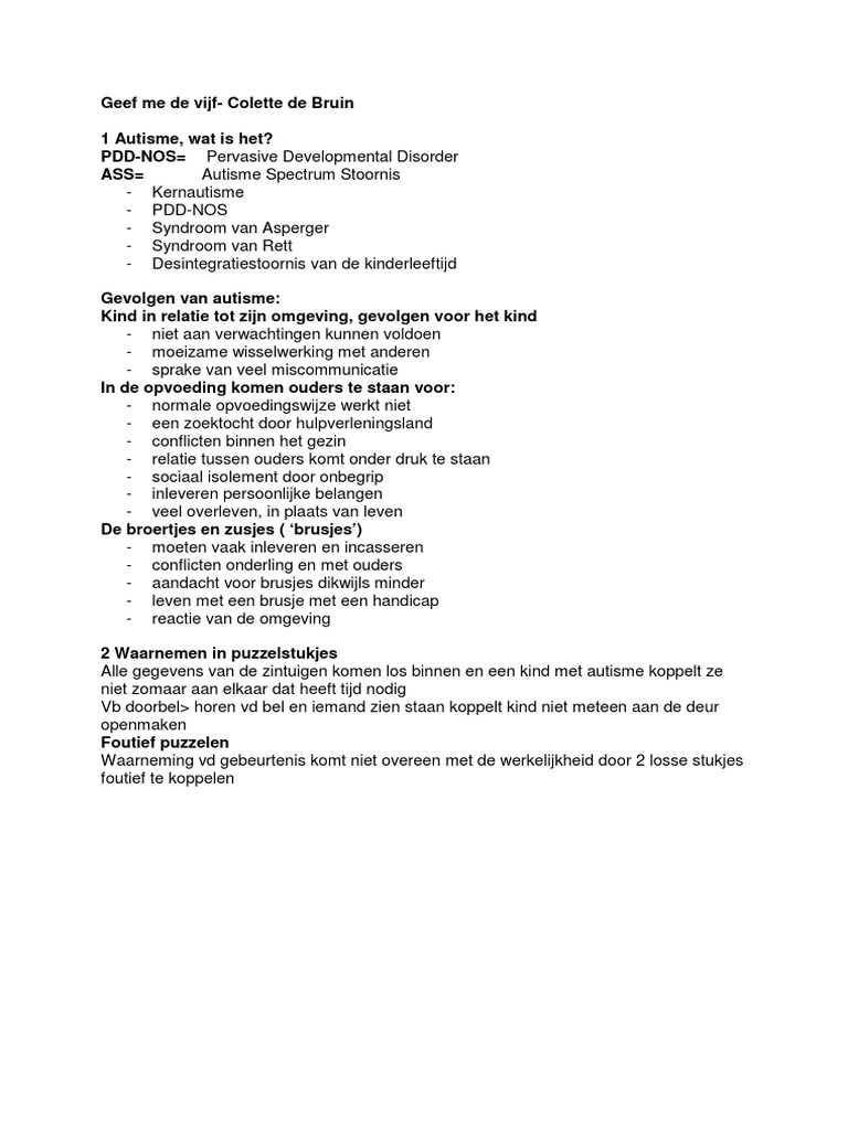 Geef Me de Vijf - Samenvatting | PDF - Geef Me De 5 Samenvatting