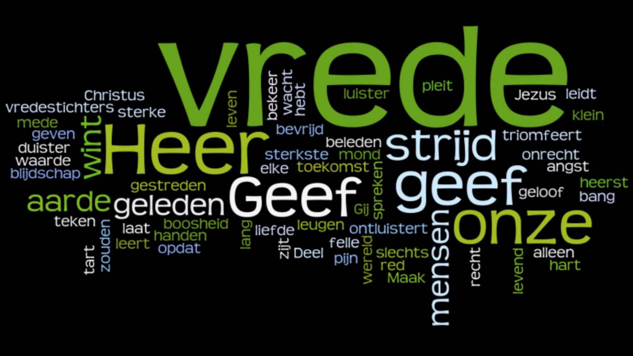 Geef vrede - YouTube - Geef Ons Vrede Tekst