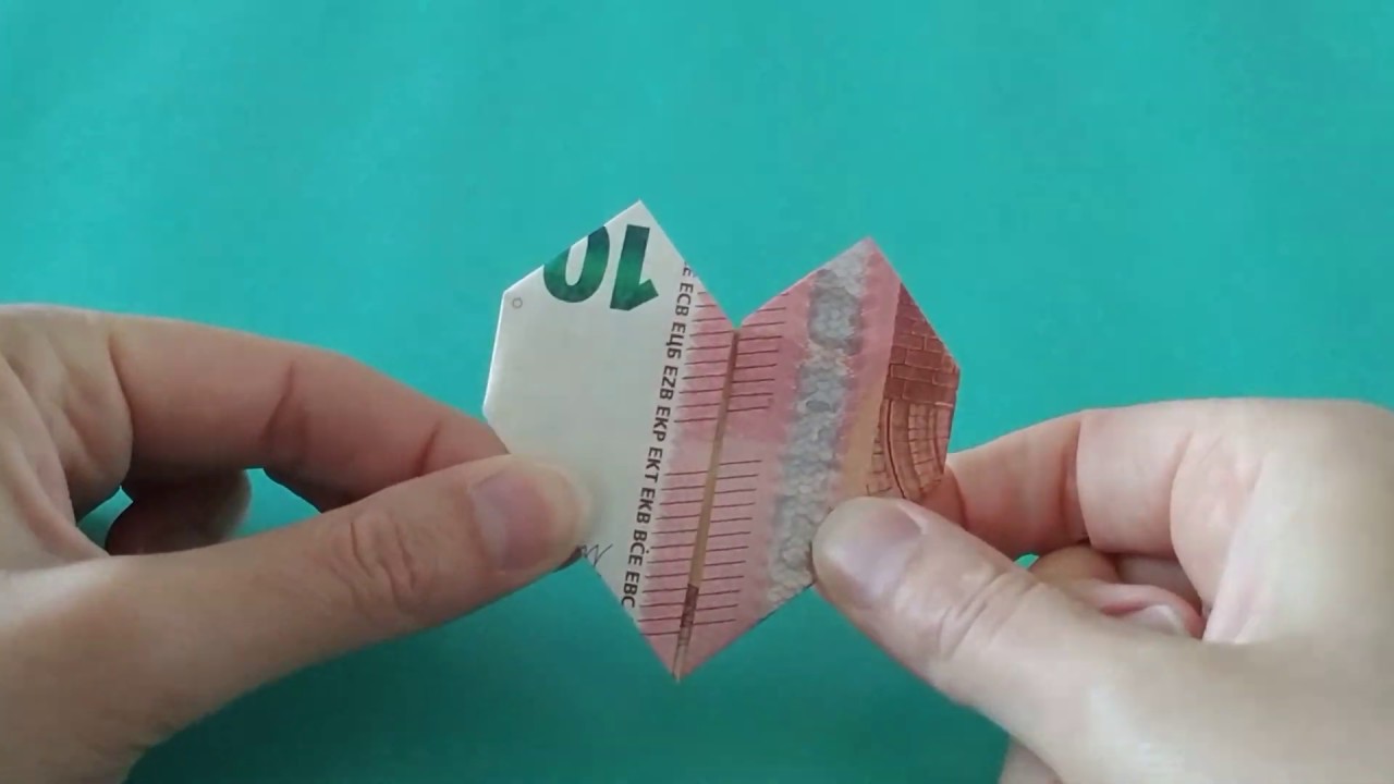 Geld vouwen hartje - YouTube - Waar Staat Een Wit Hartje Voor