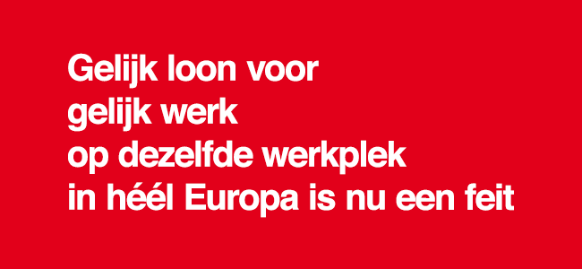 Gelijk loon voor gelijk werk - PvdA Voorst - Gelijk Loon Voor Gelijk Werk