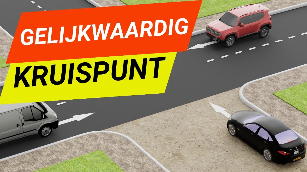 Gelijkwaardige kruispunten uitgelegd + voorrangssituaties! - YouTube - Stijgend Of Dalend Verkeer Voorrang