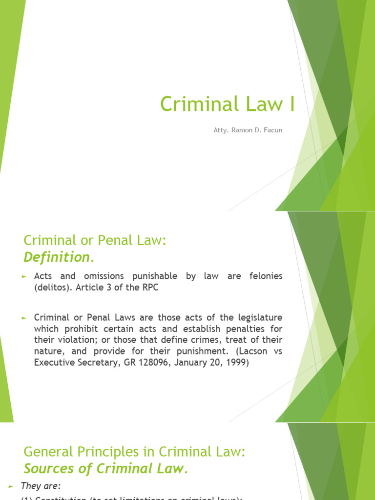 General-Principles-of-Criminal-Law | PDF | Ex Post Facto Law | Criminal Law - Comparative Concepts Of Criminal Law