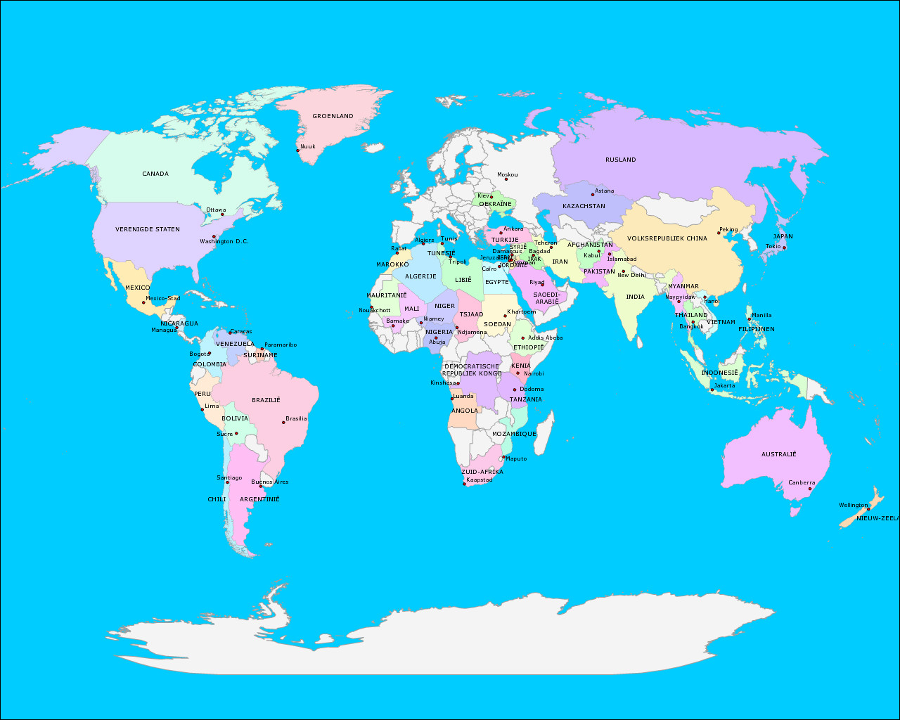Geography De Wereld (Landen en Hoofdsteden) | www.topomania.net - Hoeveel Landen Zijn Er In De Hele Wereld