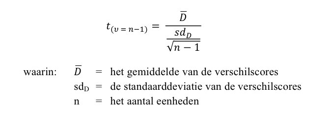 Gepaarde t-toets - Wat Is Een T Toets