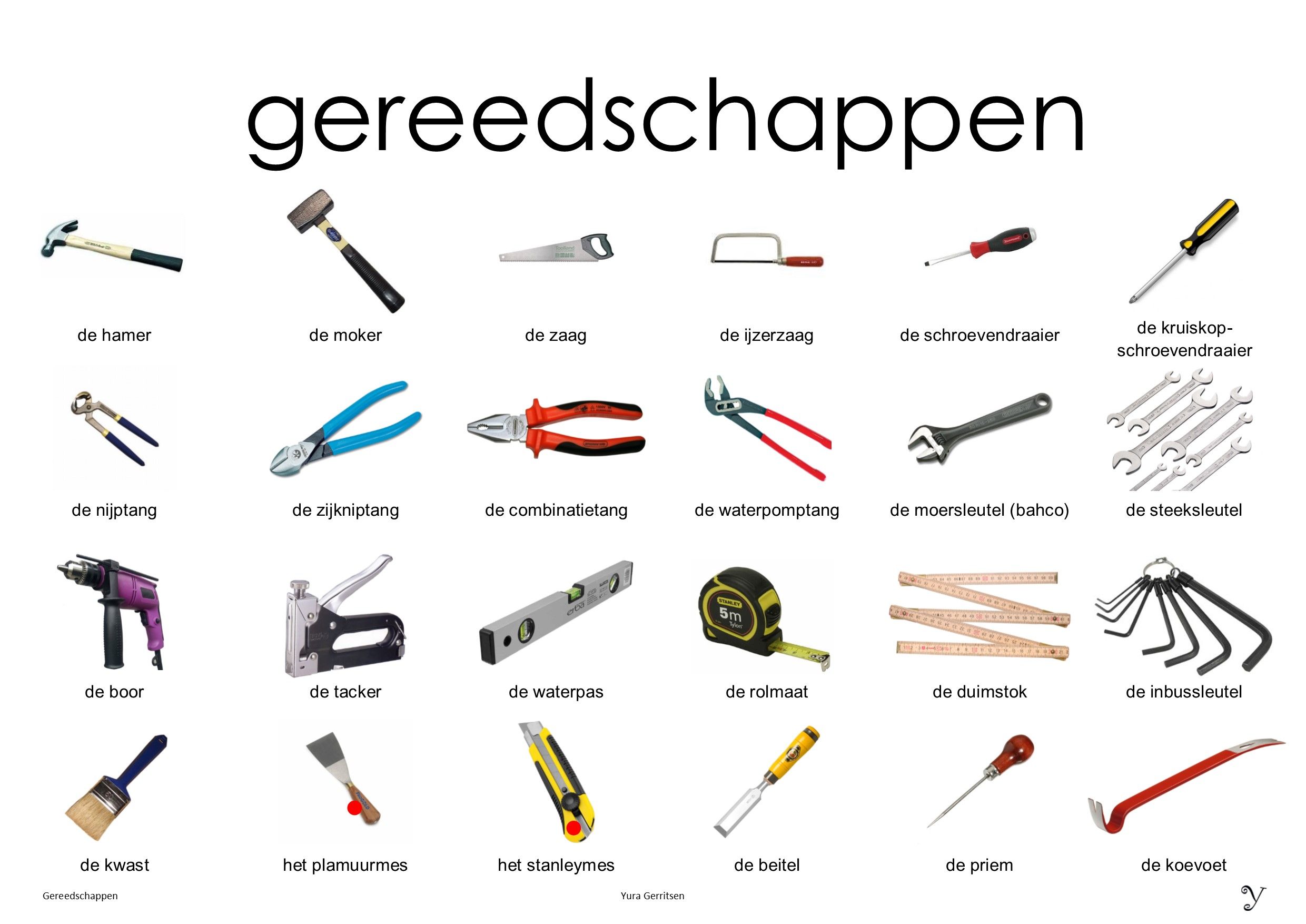 gereedschap | Learn dutch, Dutch language, Dot worksheets - Welke Onderdelen Heb Je Nodig Voor Een Pc