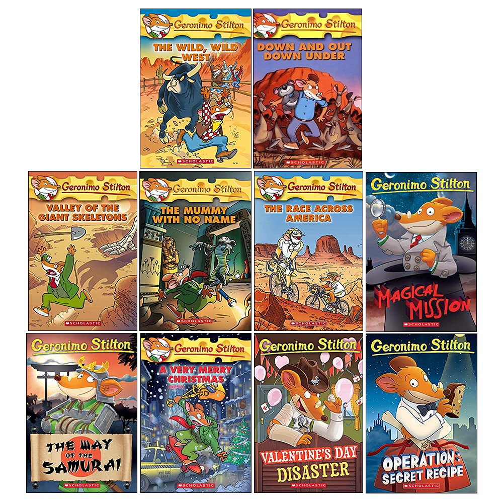 Geronimo Stilton: 10 Book Collection (Series 4) Box Set: Geronimo - Geronimo Stilton Boeken Met Geur