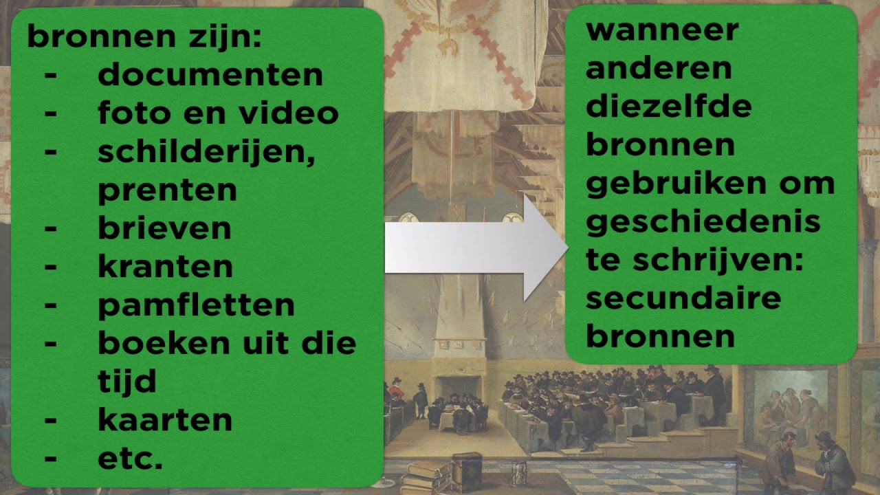 Geschiedenis: bronnen - YouTube - Wat Is Een Wetenschappelijke Bron