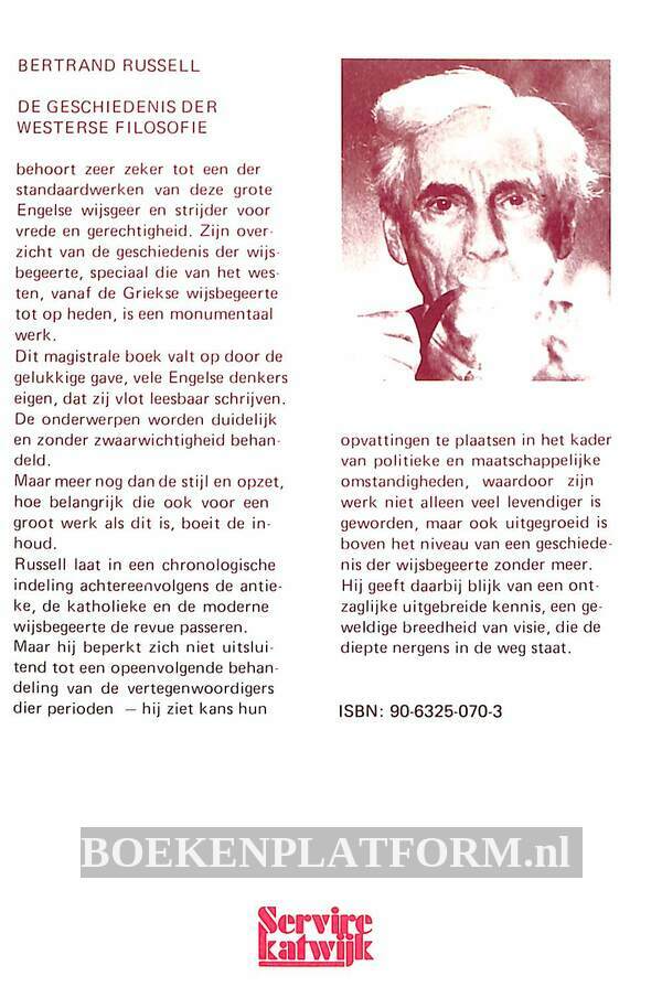 Geschiedenis der Westerse filosofie | BoekenPlatform.nl - Geschiedenis Van De Westerse Filosofie