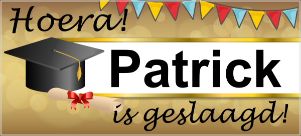 Geslaagd sticker goud | 123sticker.nl - Wanneer Weet Je Of Je Geslaagd Bent