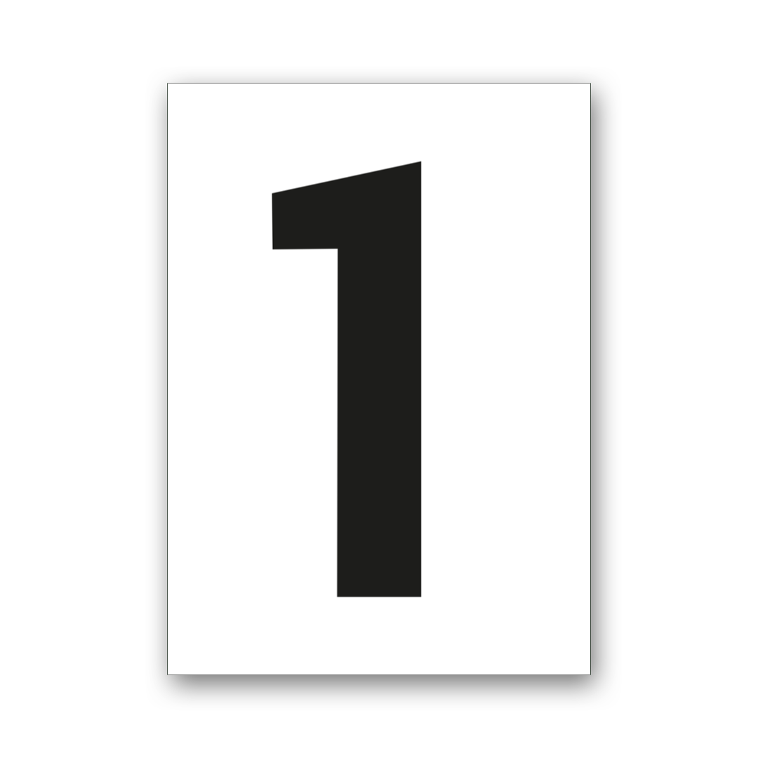 GETAL POSTER - WIT | Number poster, Graphic poster, Friendship photos - Getal Tussen 1 En 10