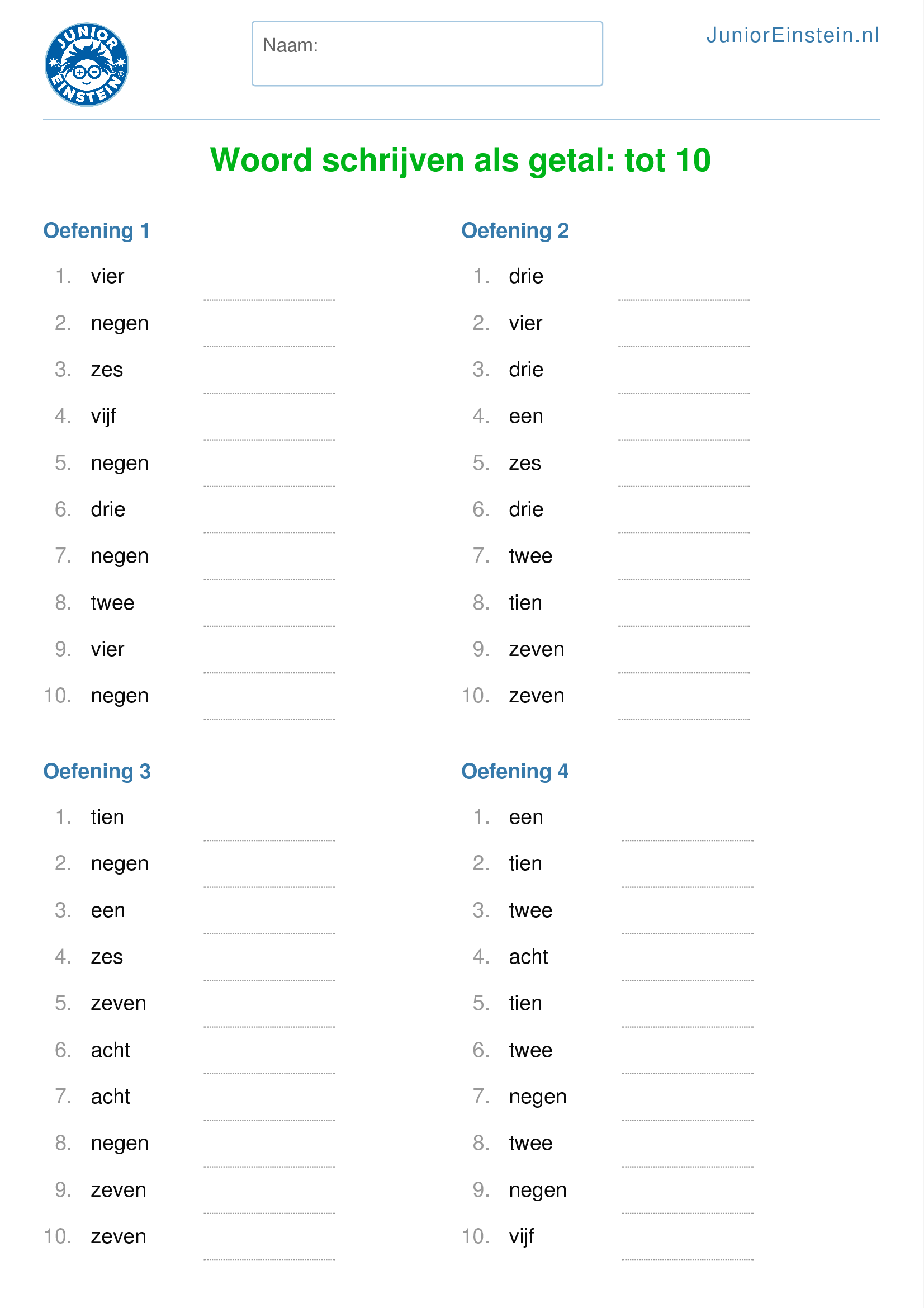 Getal Woorde - Engelse Woorden Maken Met Letters