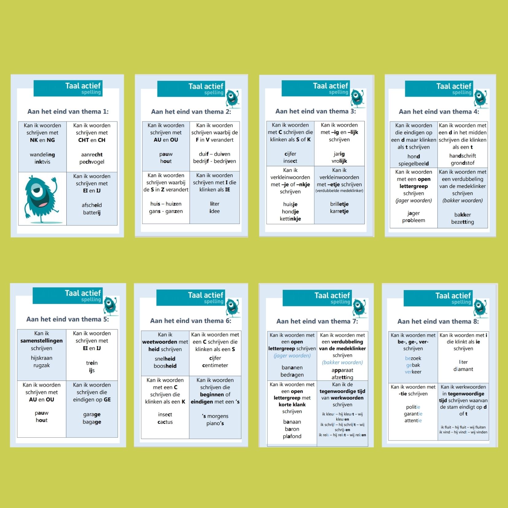 Getallenlijn - Werkblad - Rekenen - Getallen - Spelling Groep 4 Taal Actief